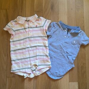 Janie and jack boys romper and short sleeve bodysuit